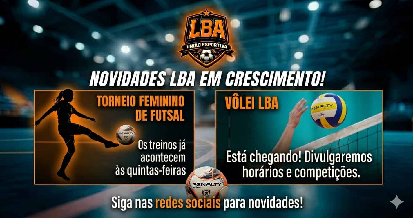  Futsal feminino e vôlei — novas modalidades chegando em breve